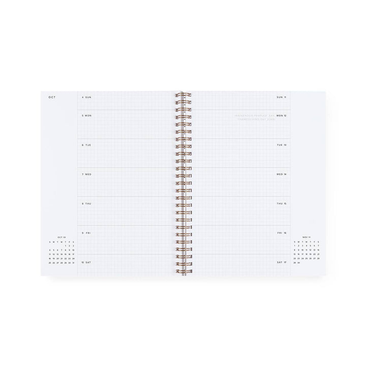 2026-2027 Weekly Notebook Planner - Blossom Pink