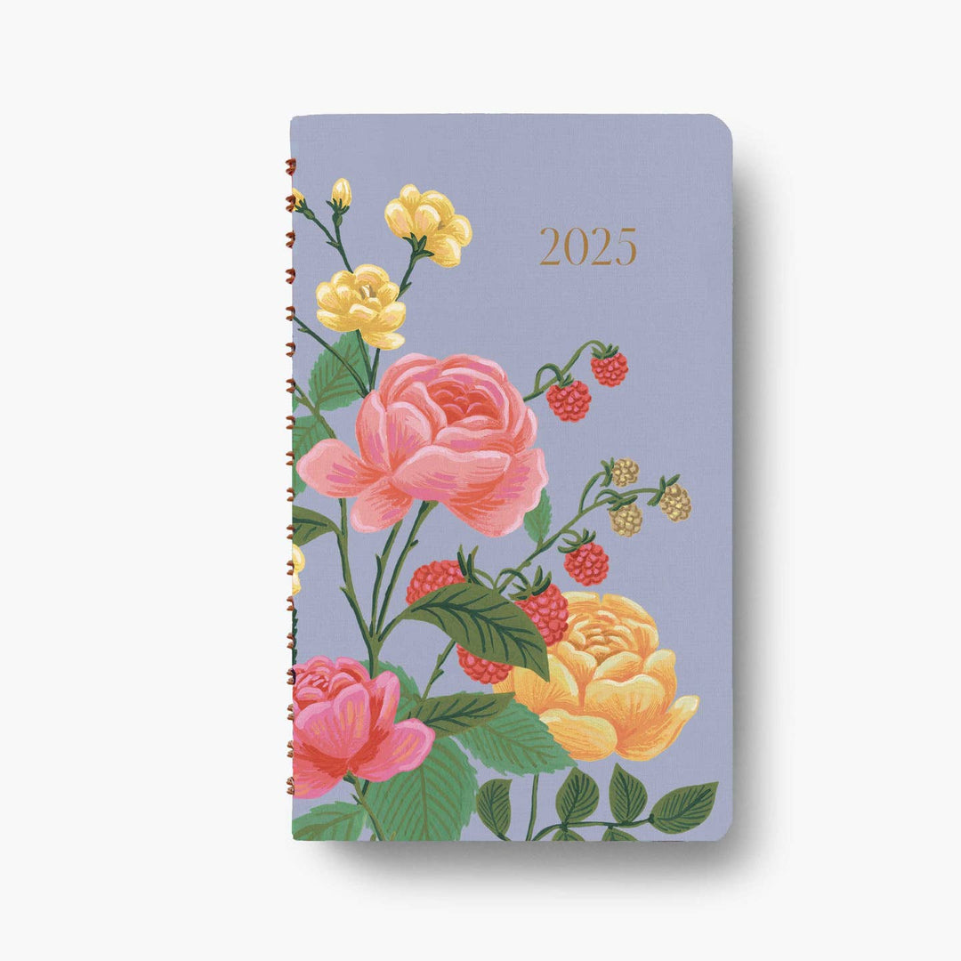 2025 Roses 12-Month Spiral Pocket Notebook