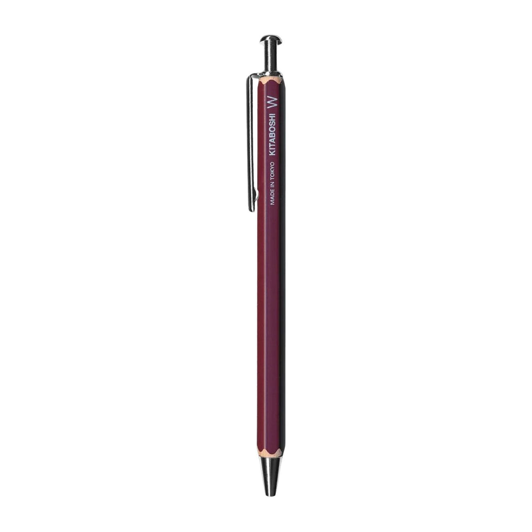 Kitaboshi W Series Ballpoint Pen - Burgundy