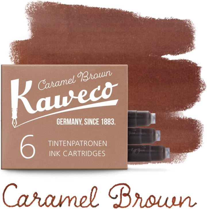 Kaweco Fountain Ink Cartridge Refill (6 pk) - Caramel Brown