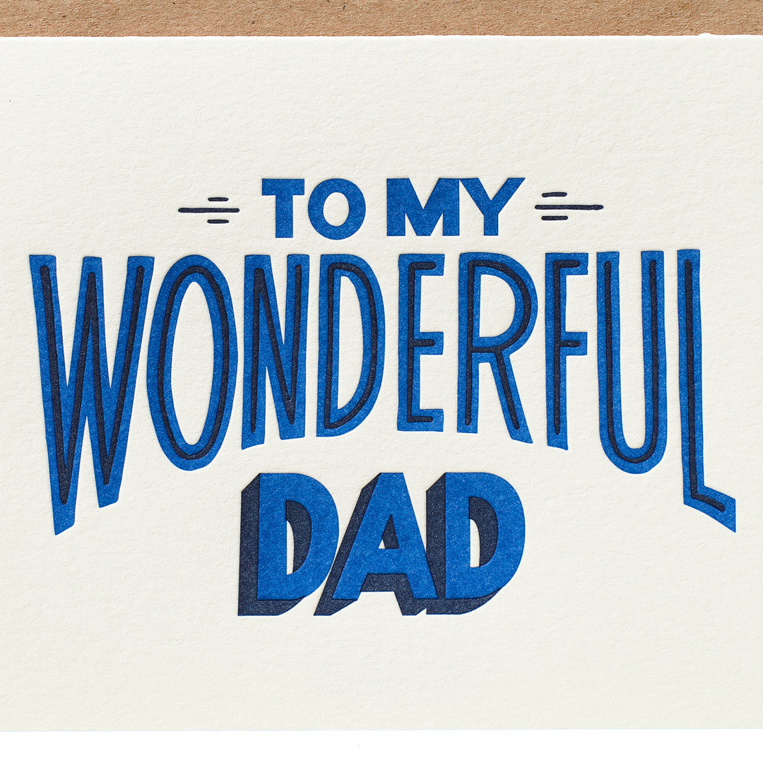 To My Wonderful Dad