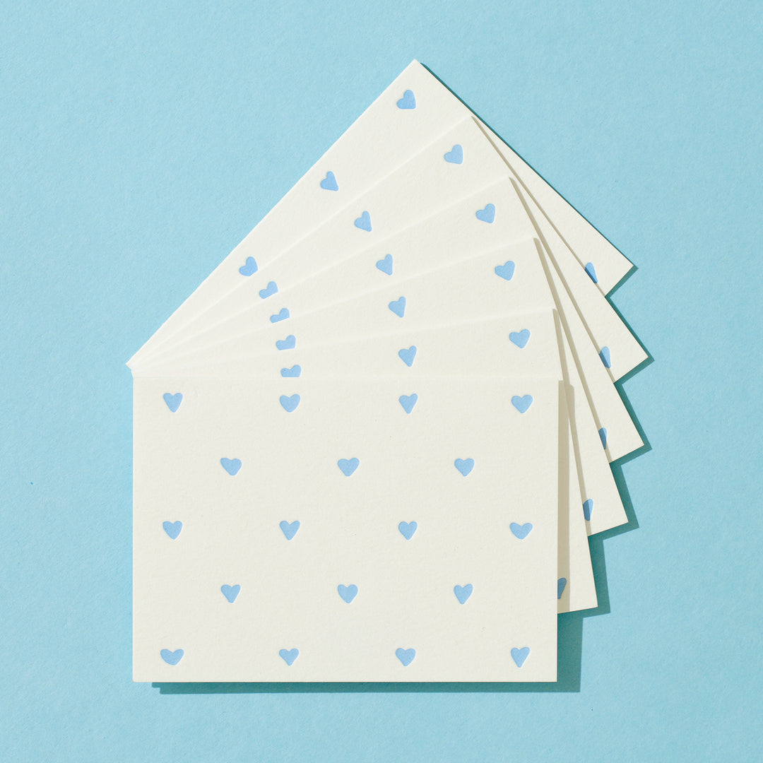 Blue Hearts Pattern Box Set