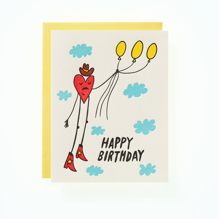 Cowboy Heart Balloon