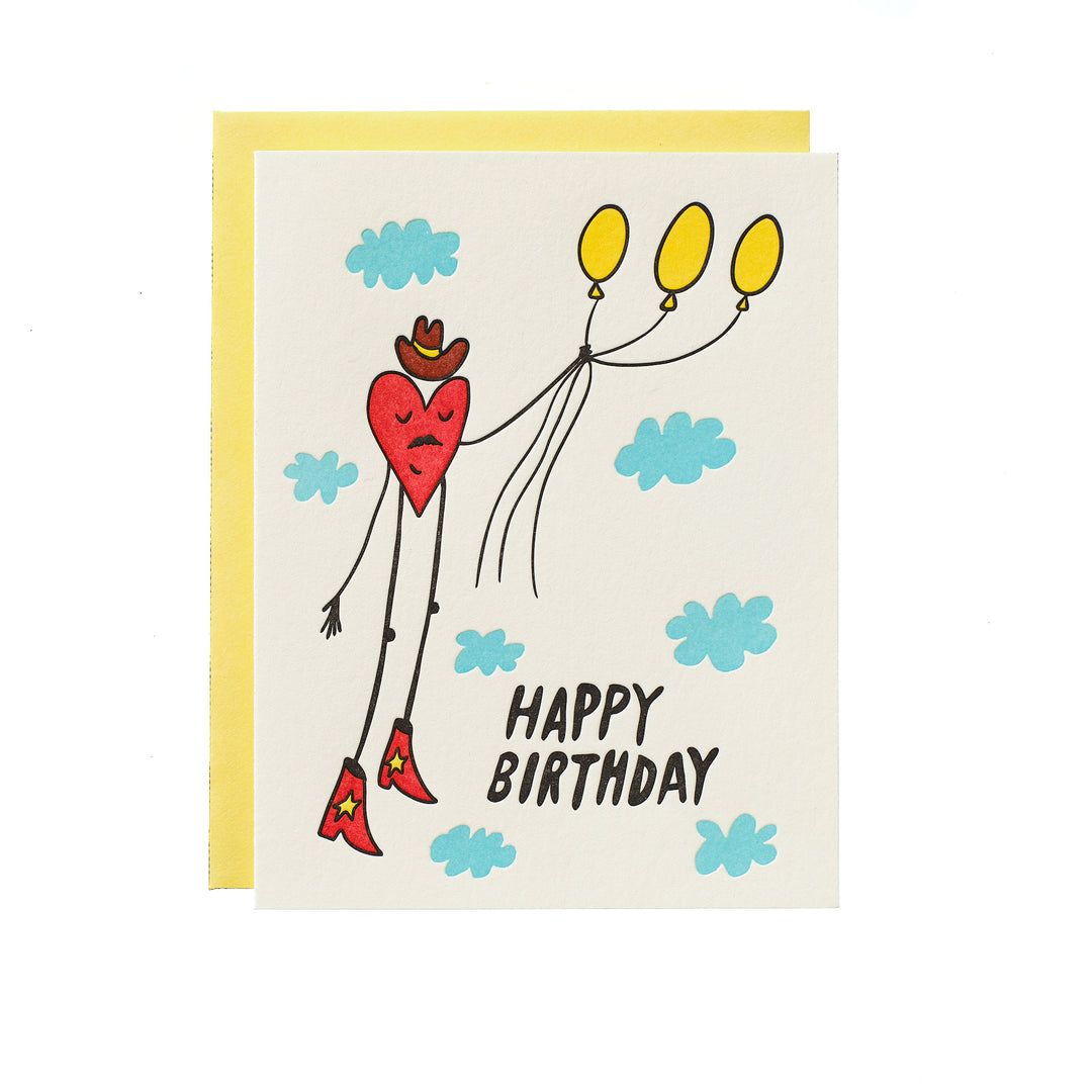 Cowboy Heart Balloon