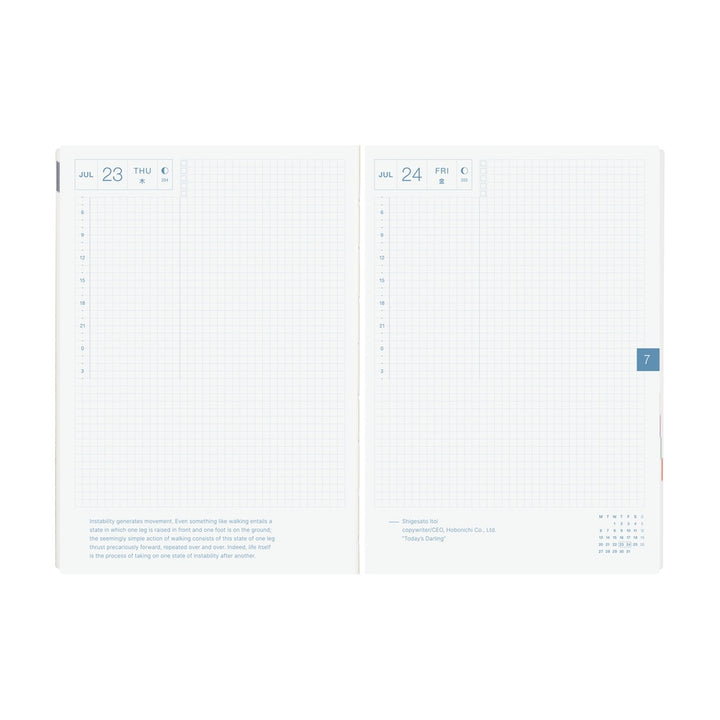 Hobonichi Paper Series A6 2026 - Black Gingham
