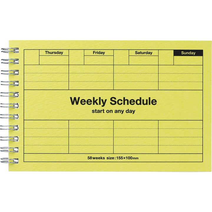 Dayfree Weekly Schedule Planner - Neo Citron