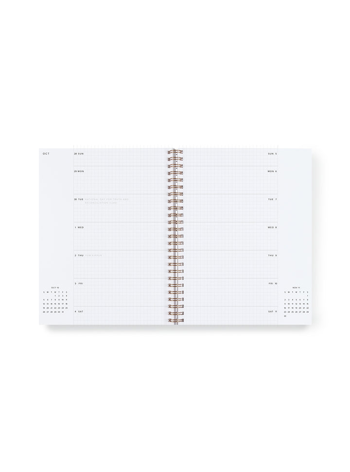 2025-2026 Weekly Notebook Planner - Chambray Blue