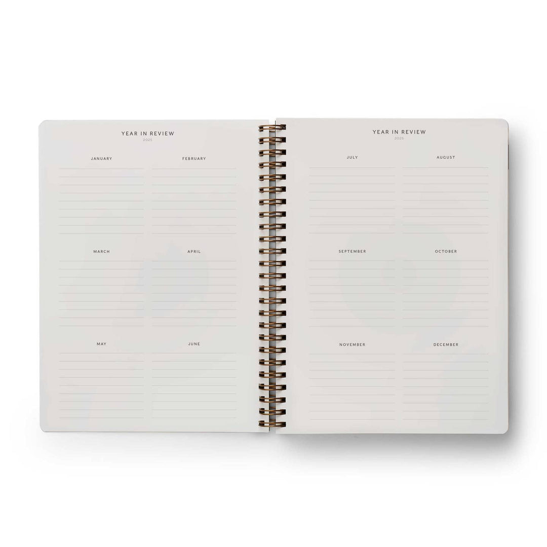 2025 Roses 12-Month Softcover Spiral Planner