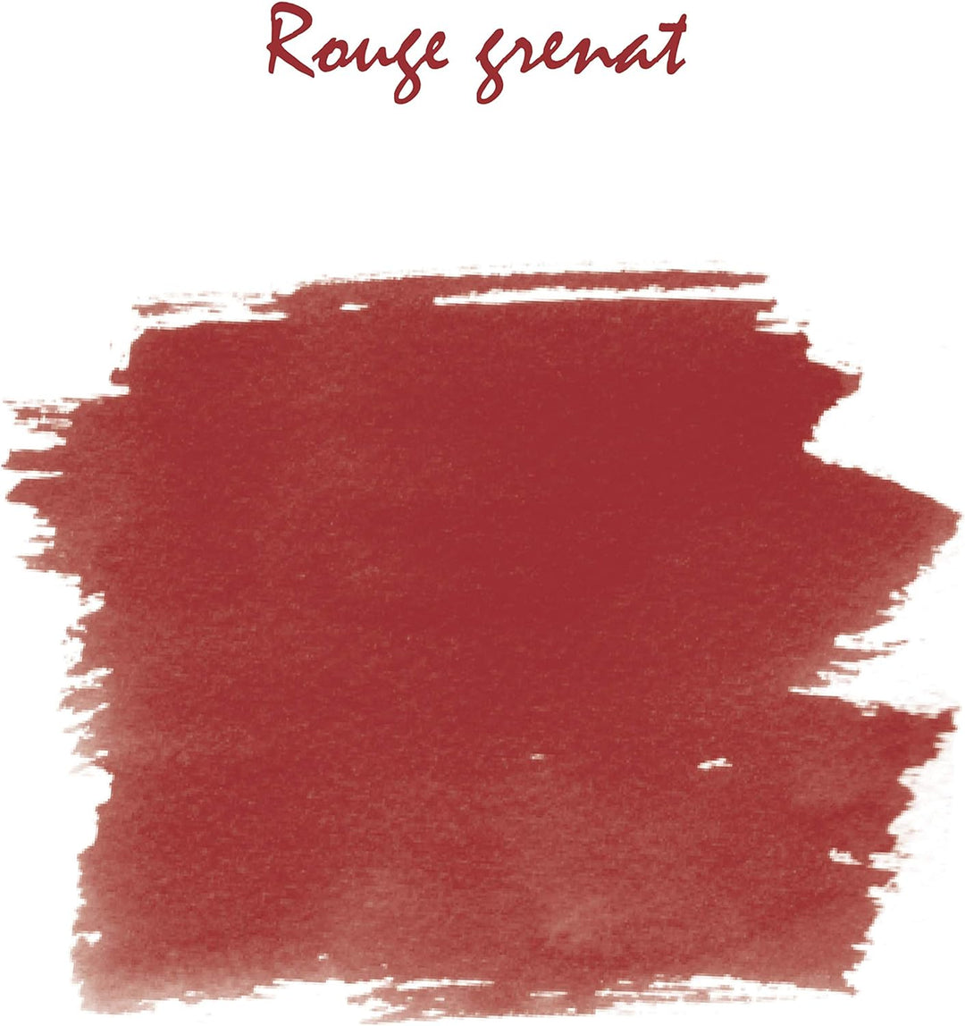 J. Herbin Metal Tin FP Cartridges - Rouge Grenat