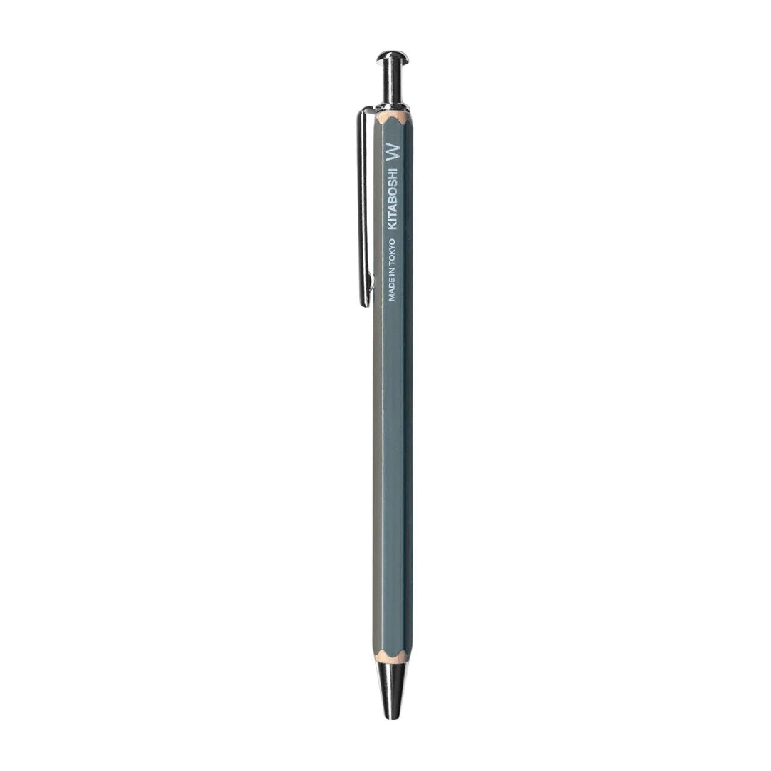 Kitaboshi W Series Ballpoint Pen - Grey