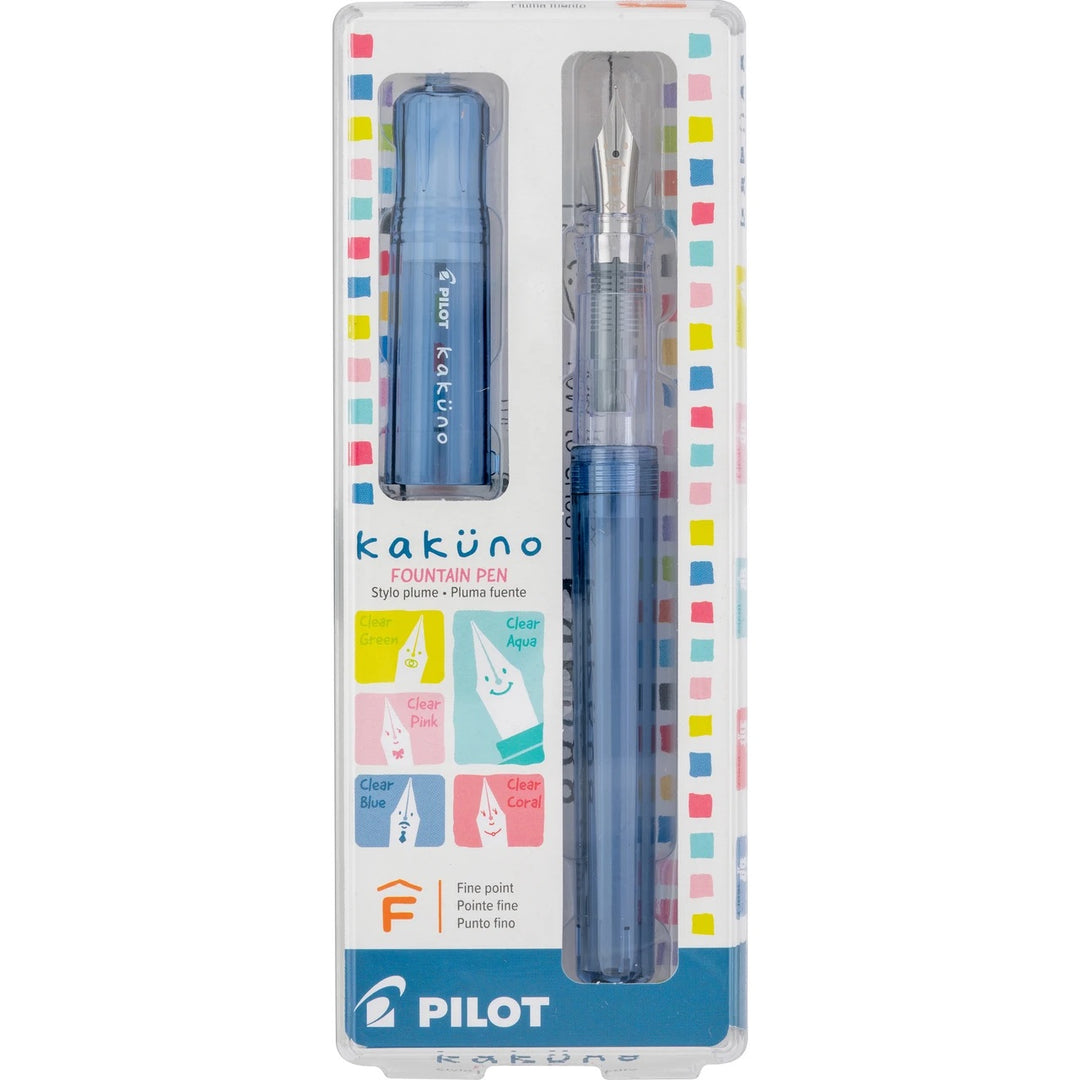 Pilot Kakuno Fountain Pen - Blue (Fine)