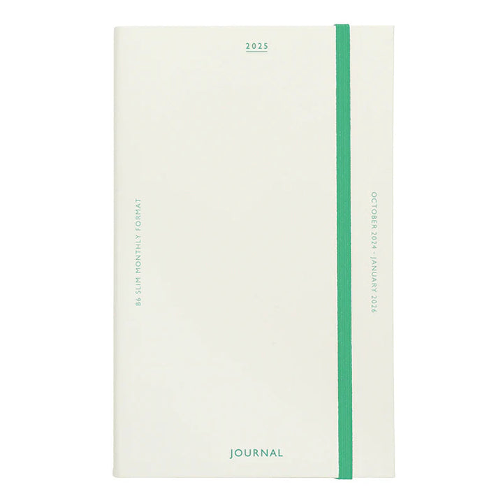 2025 Monthly Planner B6 Slim - Katy: White