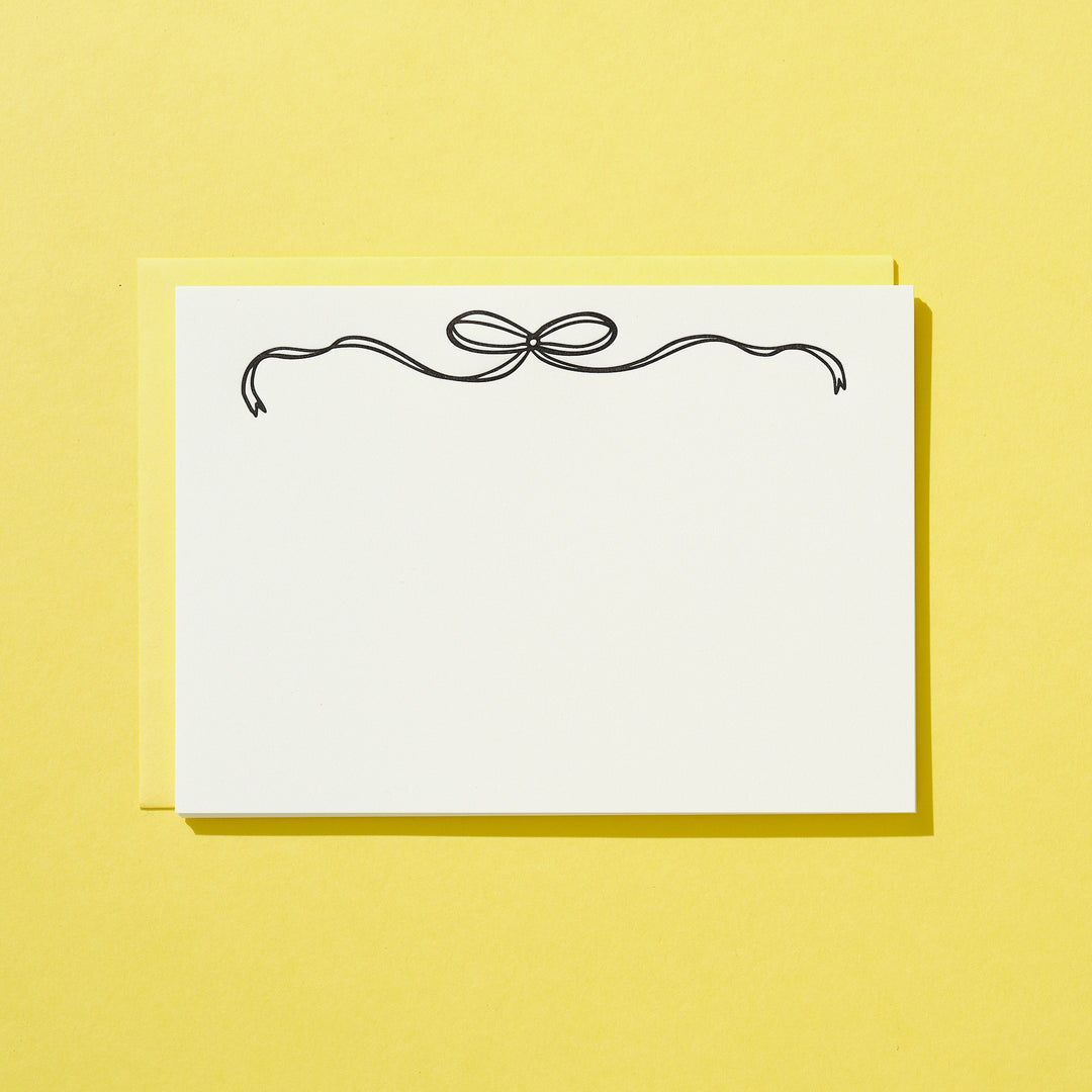 BW Bow Letter Sheet Set