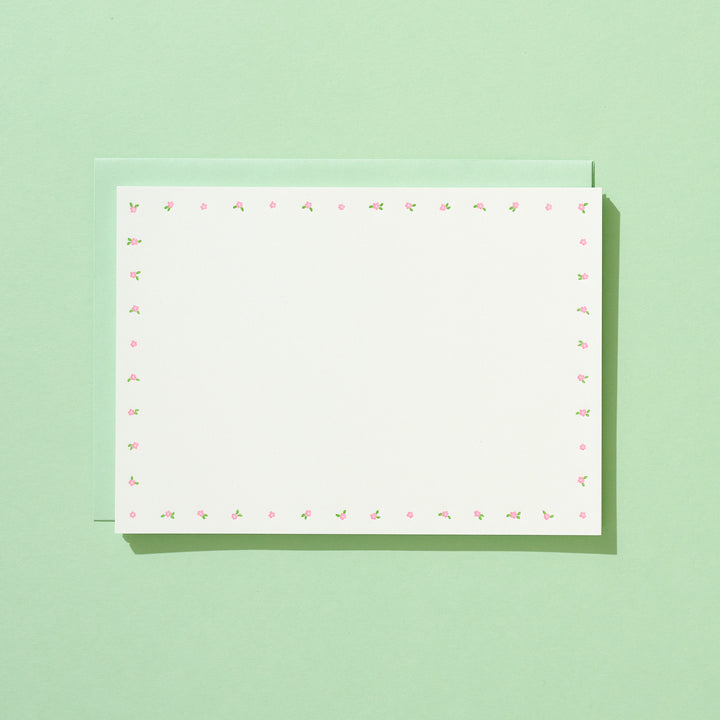 Mini Floral Pink Letter Sheet Set