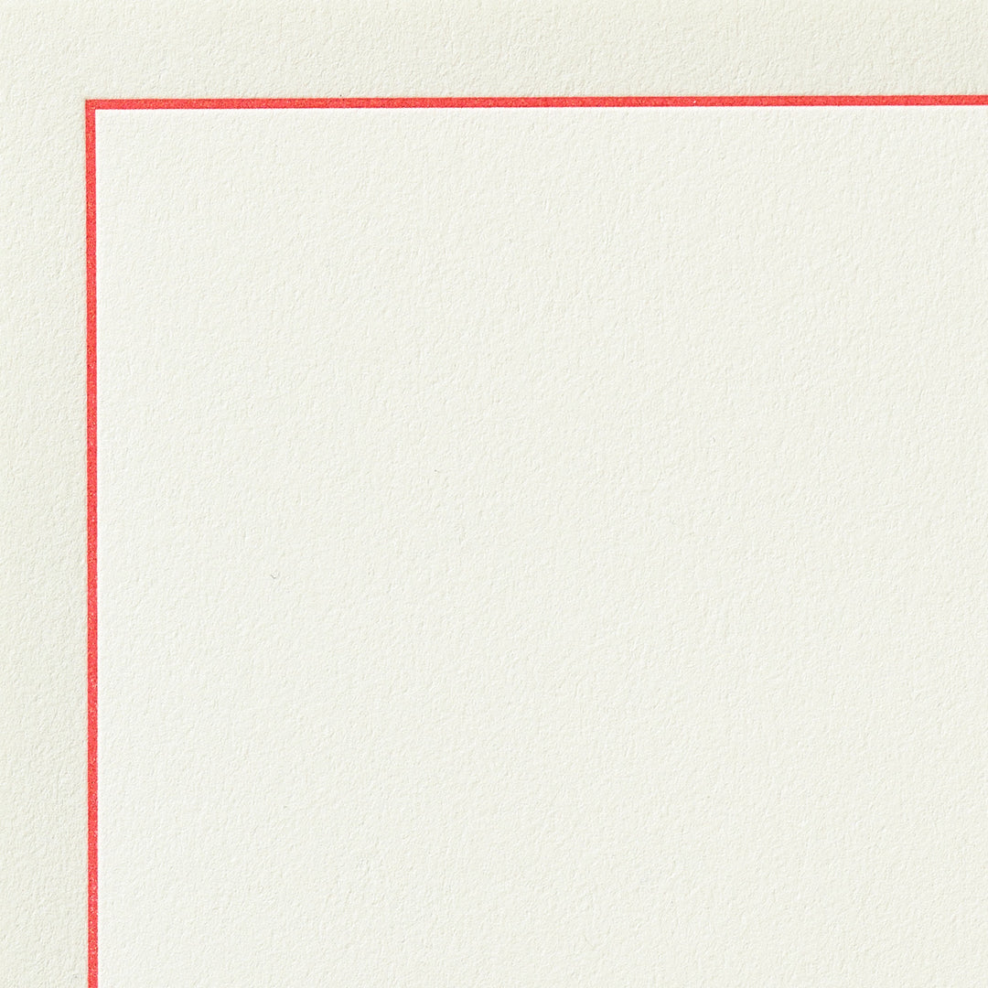 Red Border Letter Sheet Set