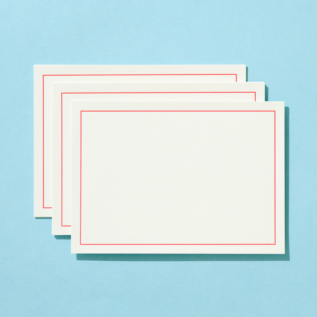 Red Border Letter Sheet Set