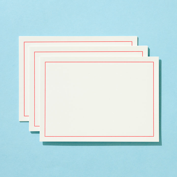 Red Border Letter Sheet Set