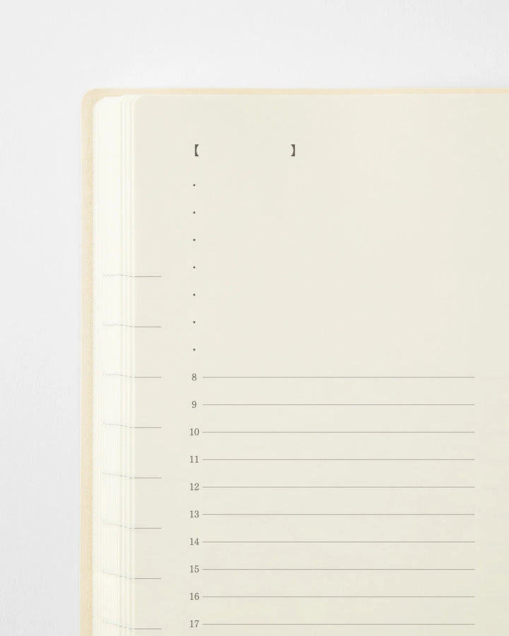 Midori Notebook Diary 2027: A5 1-Day 1-Page