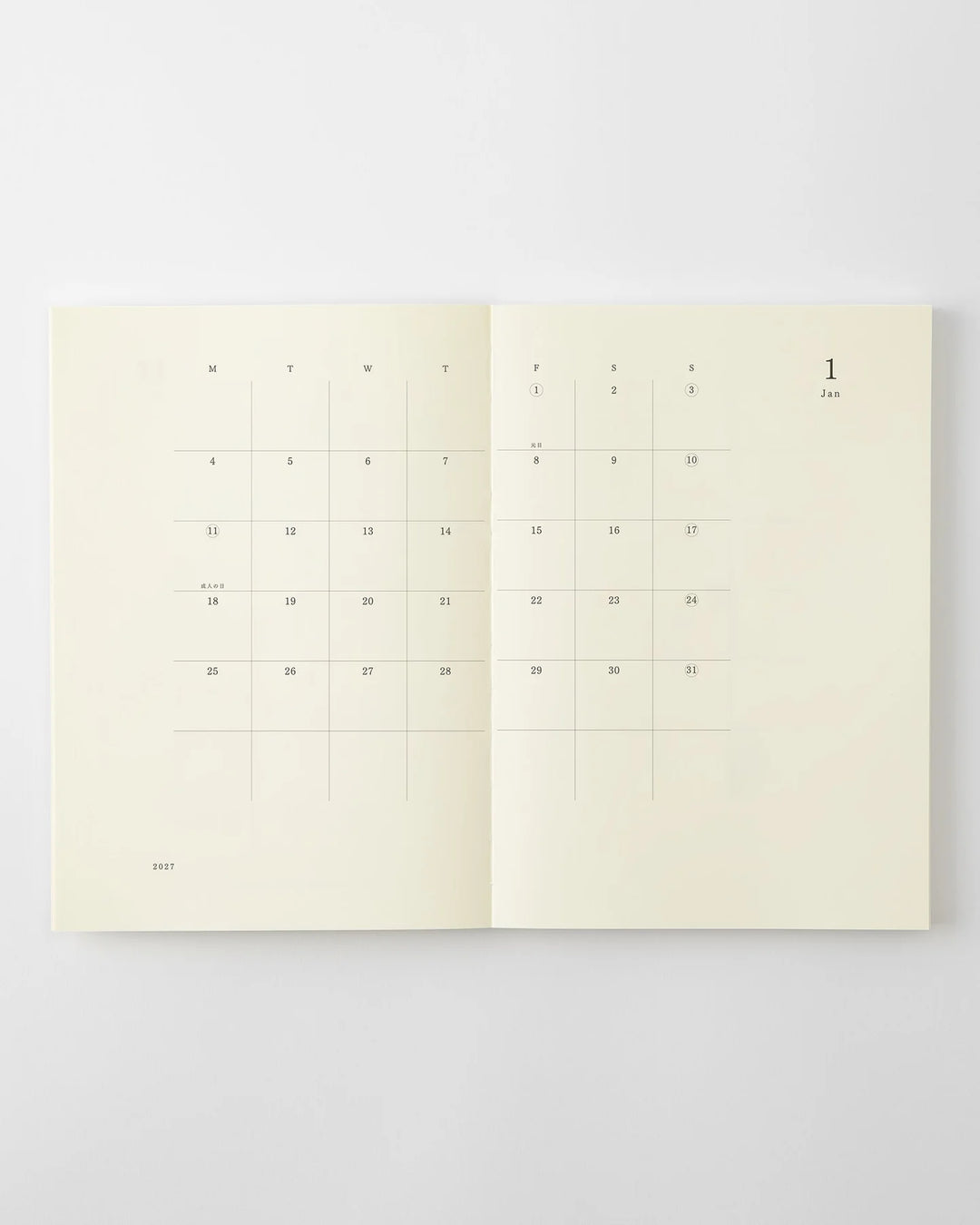 Midori Notebook Diary 2027: A5