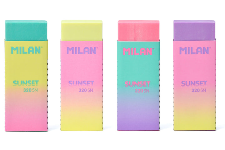 Milan Plastic Eraser- Sunset