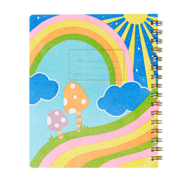 Lefty Standard Notebook - Rainbow Mushroom