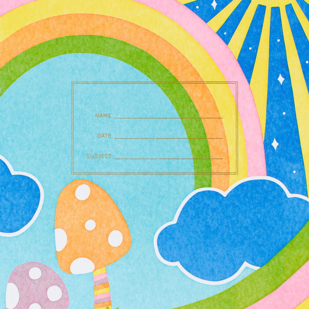 Lefty Standard Notebook - Rainbow Mushroom