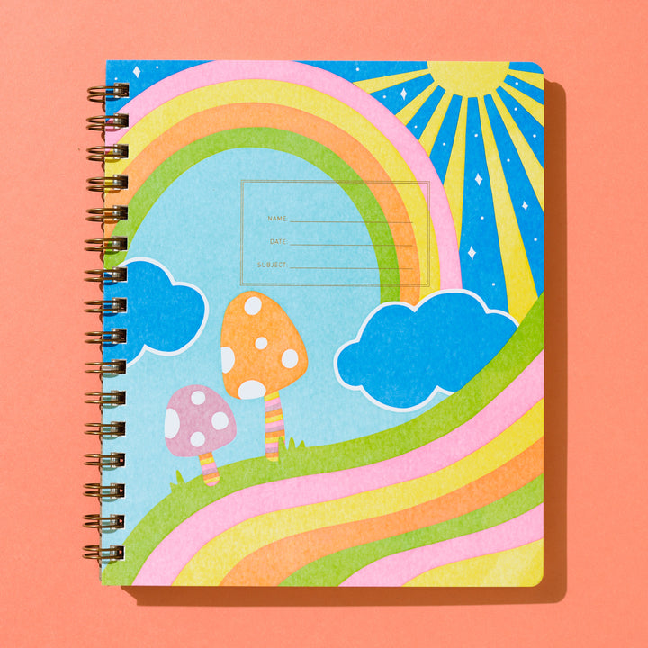 Standard Notebook - Rainbow Mushroom