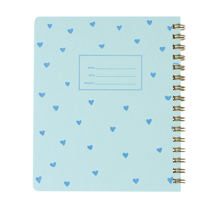 Lefty Standard Notebook - Blue Hearts