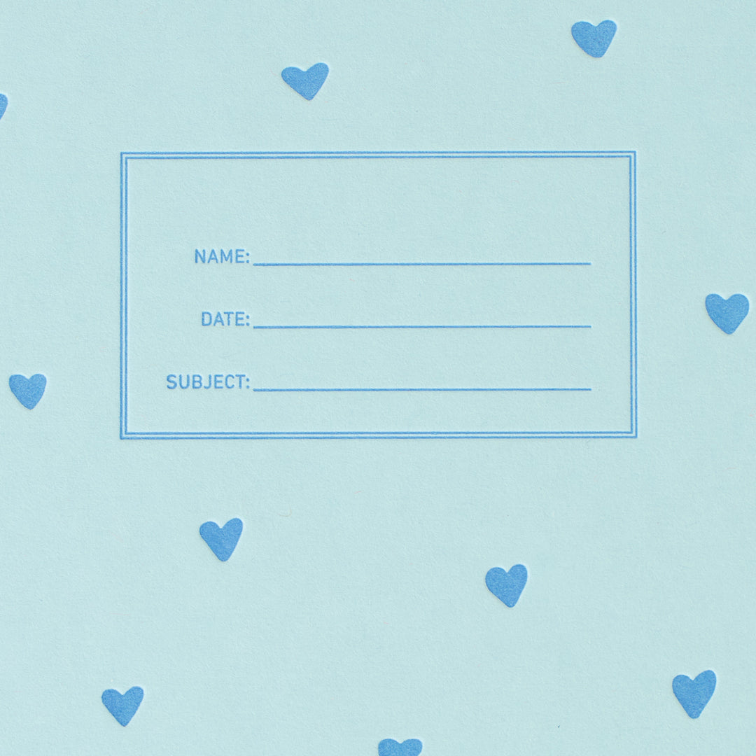 Lefty Standard Notebook - Blue Hearts