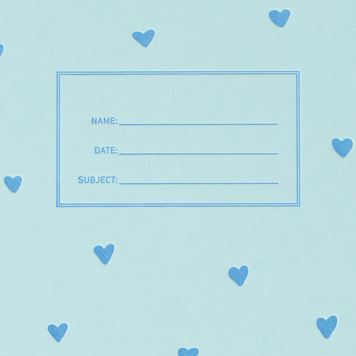 Lefty Standard Notebook - Blue Hearts
