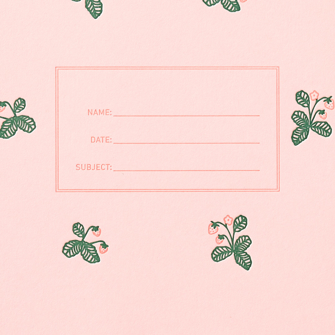 Standard Notebook - Strawberry Pattern
