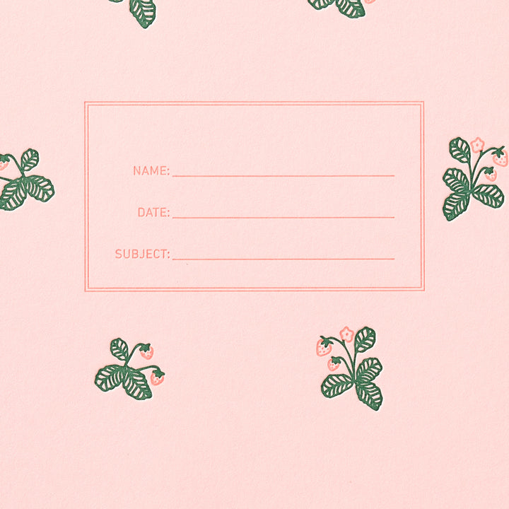 Standard Notebook - Strawberry Pattern
