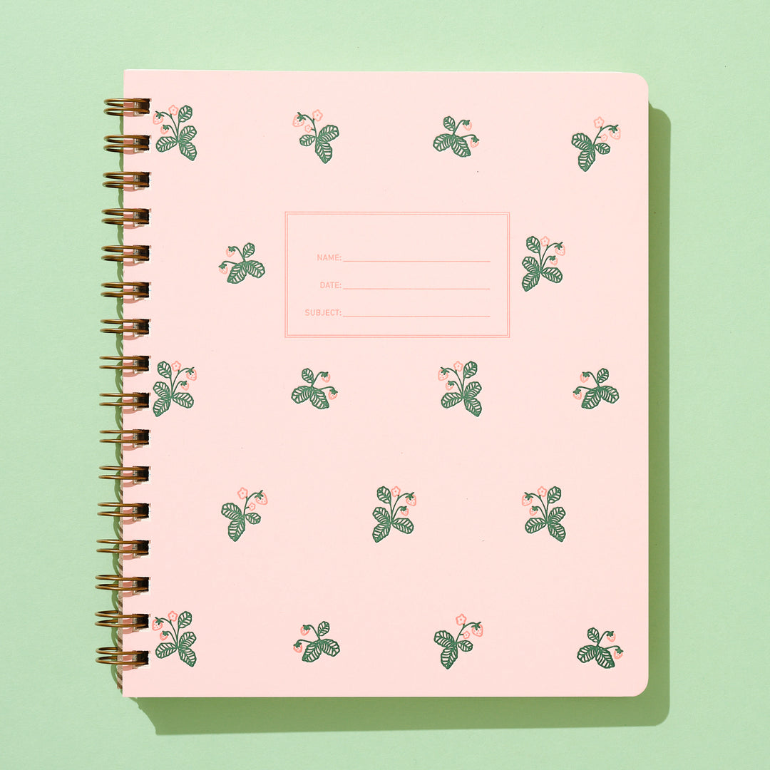 Standard Notebook - Strawberry Pattern