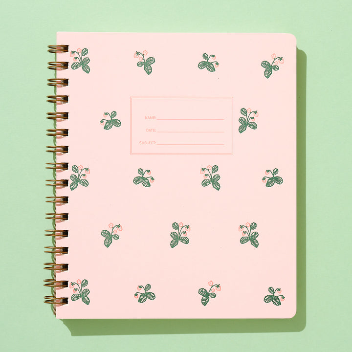 Standard Notebook - Strawberry Pattern