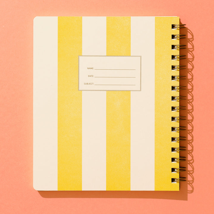 Lefty Standard Notebook - Yellow Stripe