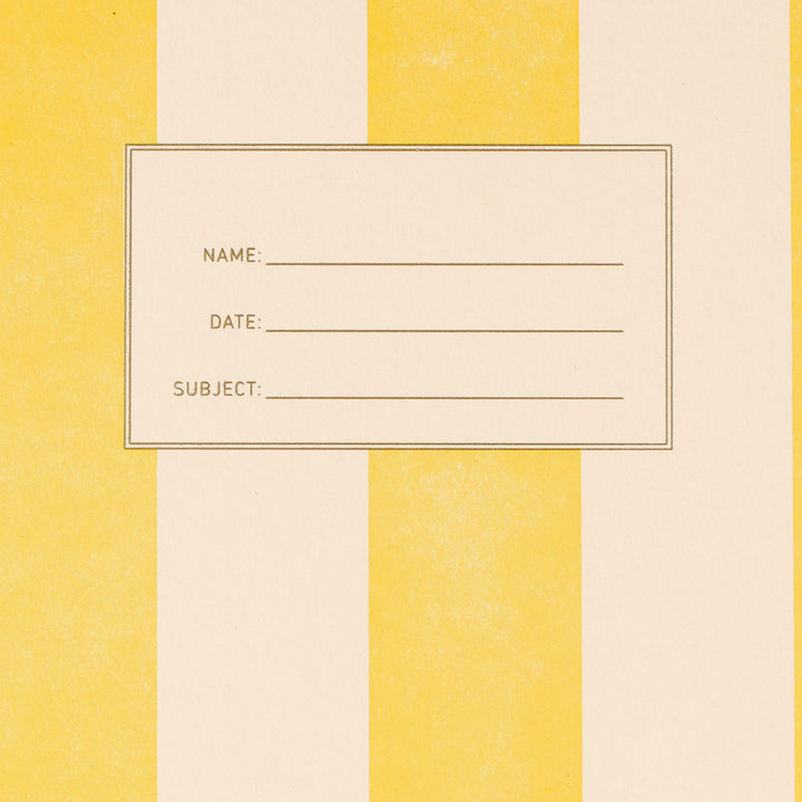 Lefty Standard Notebook - Yellow Stripe