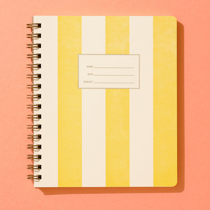 Standard Notebook - Yellow Stripe