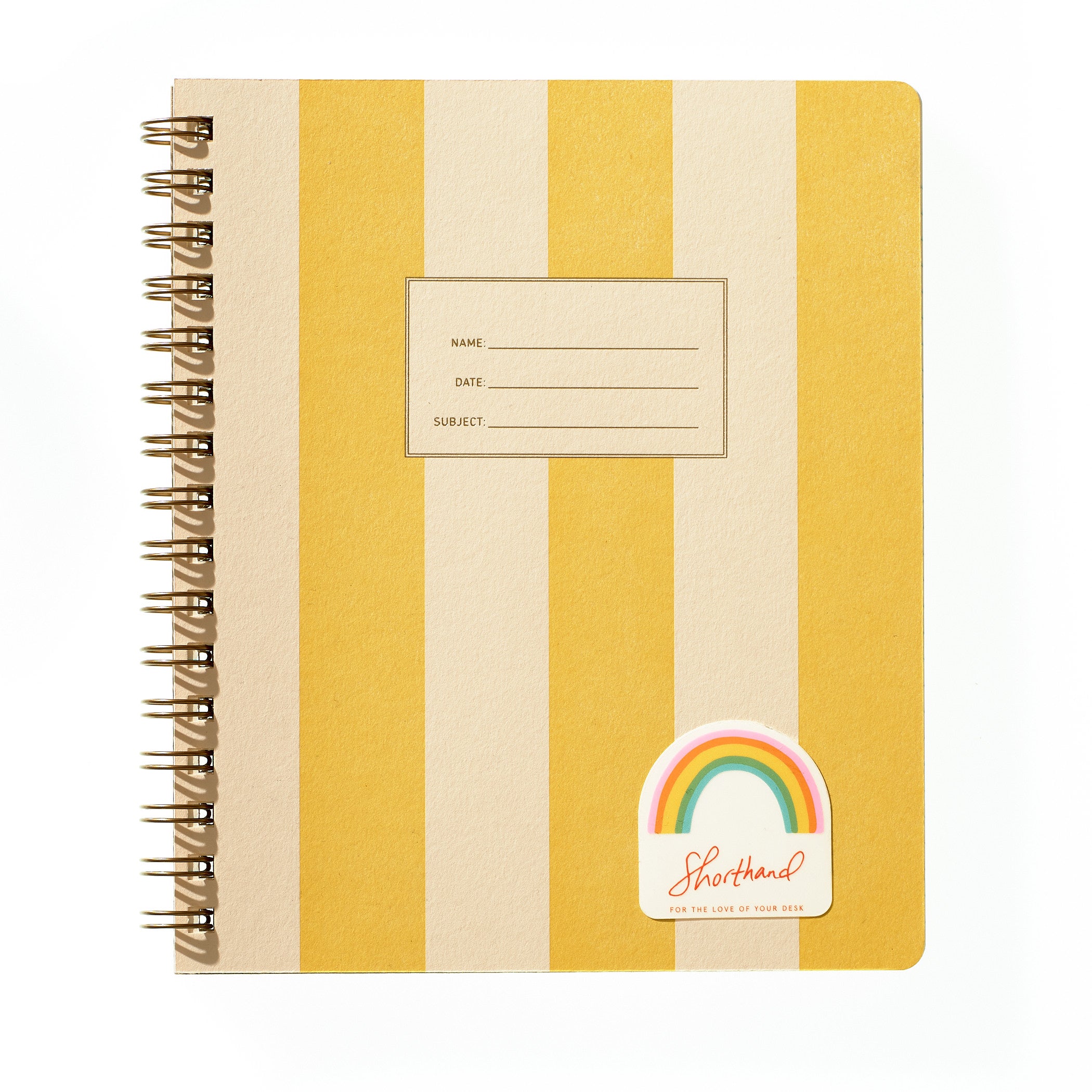 Standard Notebook - Yellow Stripe (Special Anniversary Edition) – Shorthand