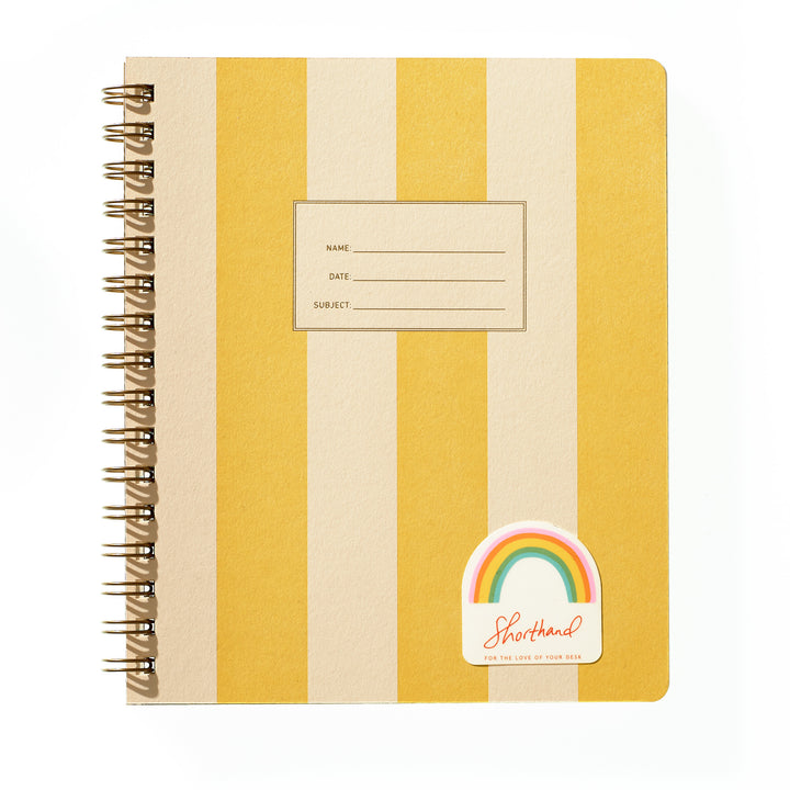 Standard Notebook - Yellow Stripe (Special Anniversary Edition) – Shorthand