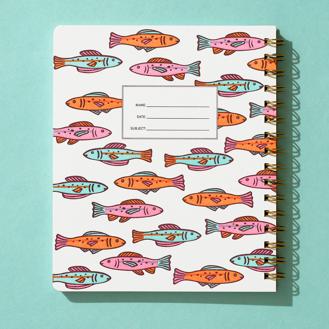 Lefty Standard Notebook - Colorful Fish