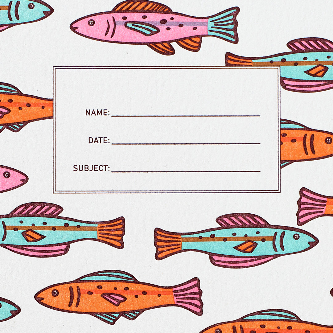 Lefty Standard Notebook - Colorful Fish