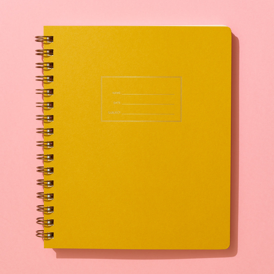 Standard Notebook - Mustard