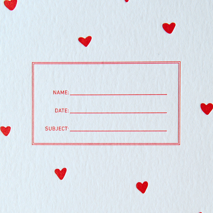 Standard Notebook - Red Hearts (Special Anniversary Edition)