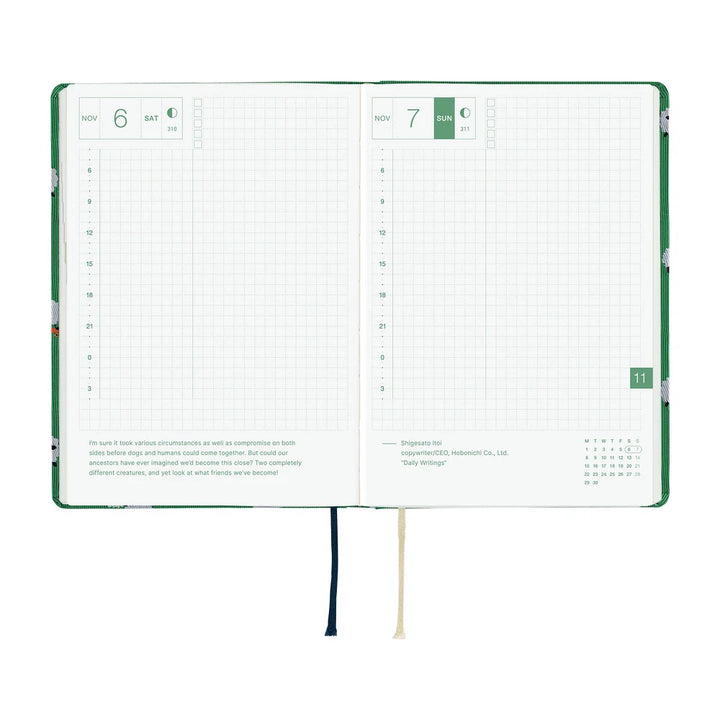 2027 Hobonichi Techo HON A6 - Bow & Tie: Sheep Sheep Sheep