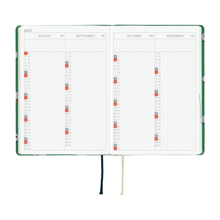 2027 Hobonichi Techo HON A6 - Bow & Tie: Sheep Sheep Sheep