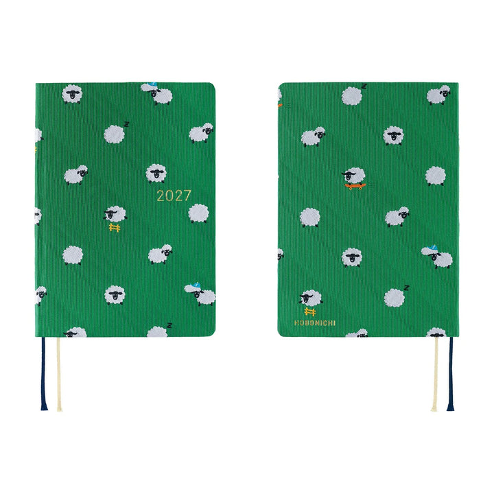 2027 Hobonichi Techo HON A6 - Bow & Tie: Sheep Sheep Sheep