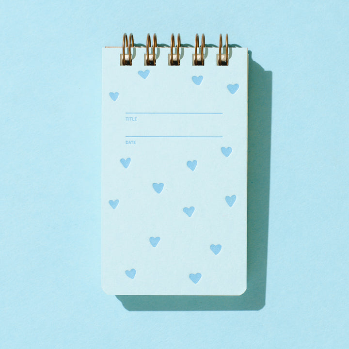 Reporter Notebook - Blue Hearts