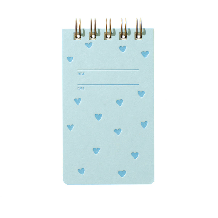 Reporter Notebook - Blue Hearts