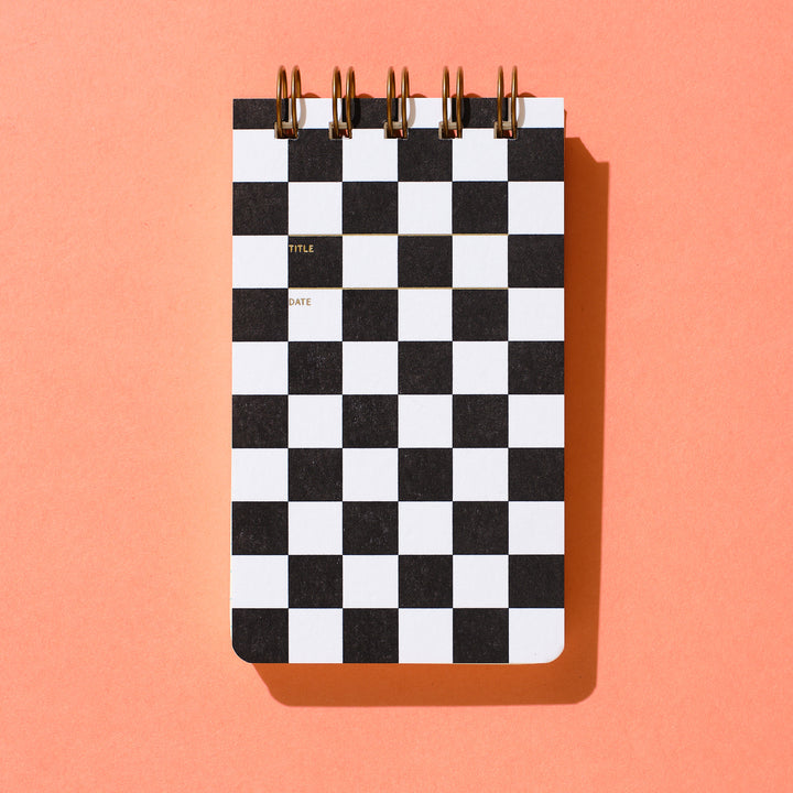 Reporter Notebook - Checker Black