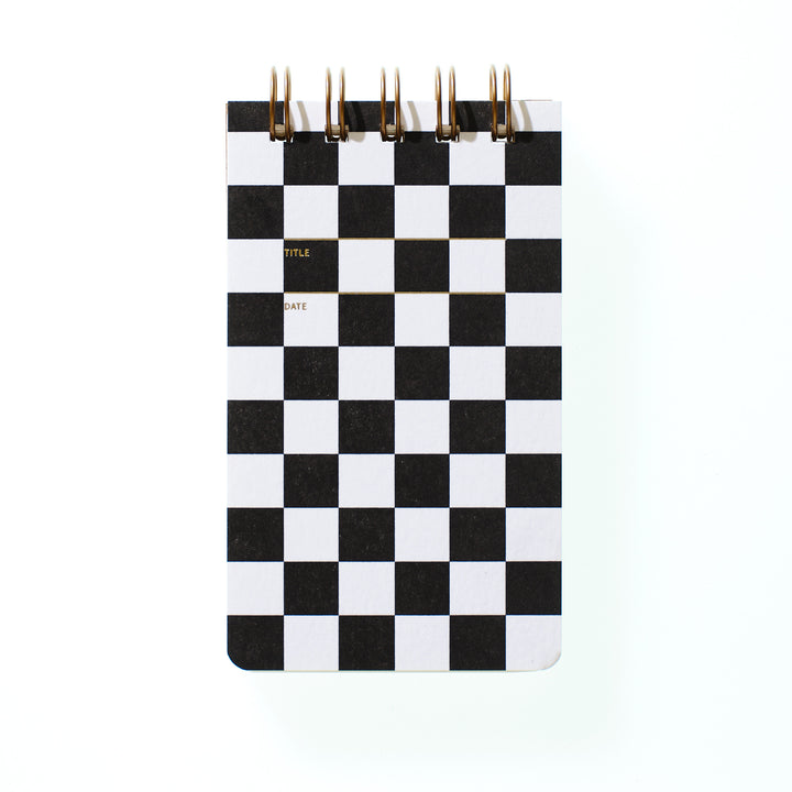 Reporter Notebook - Checker Black